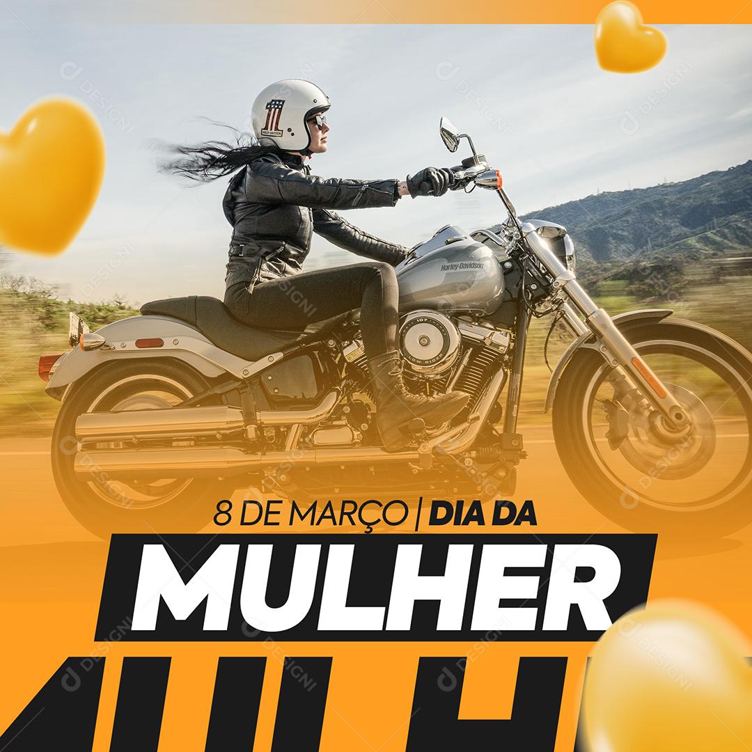 Social Media Dia da Mulher 8 de Março PSD Editável
