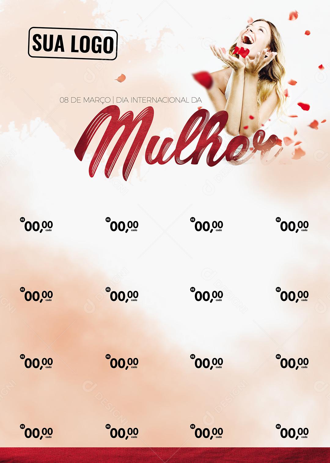 Social Media Encarte 8 De Março Dia Internacional Da Mulher PSD Editável