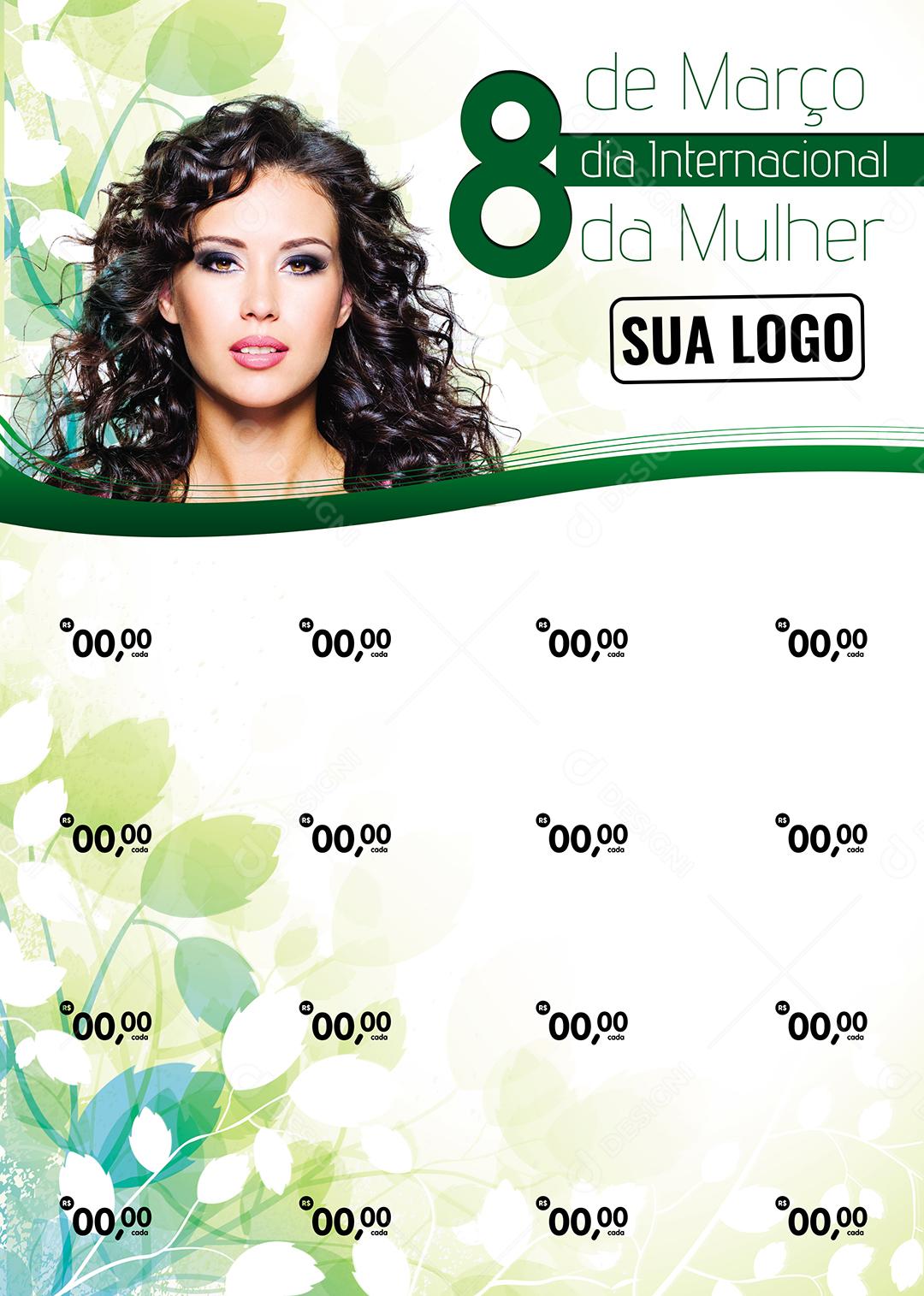 Social Media Encarte 8 De Março Dia Internacional Da Mulher PSD Editável