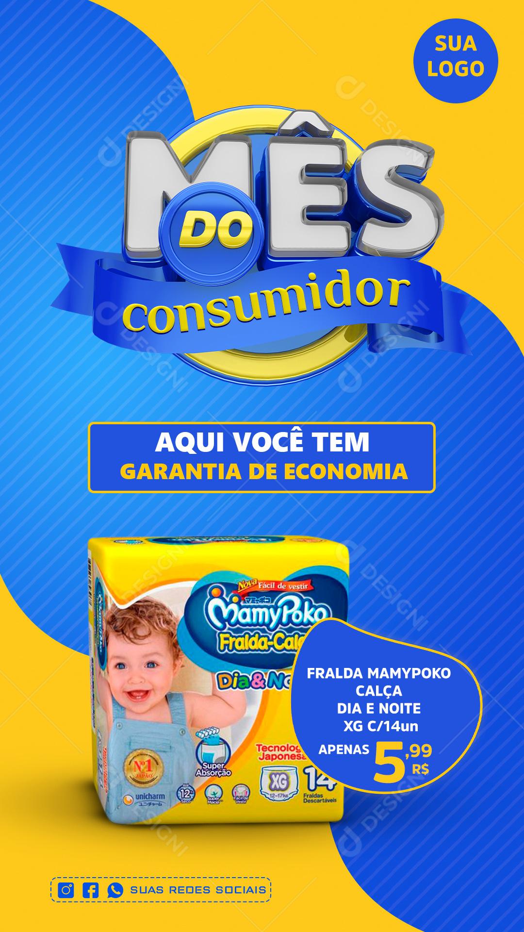 Mês Do Consumidor Ofertas Imperdíveis Social Media PSD Editável