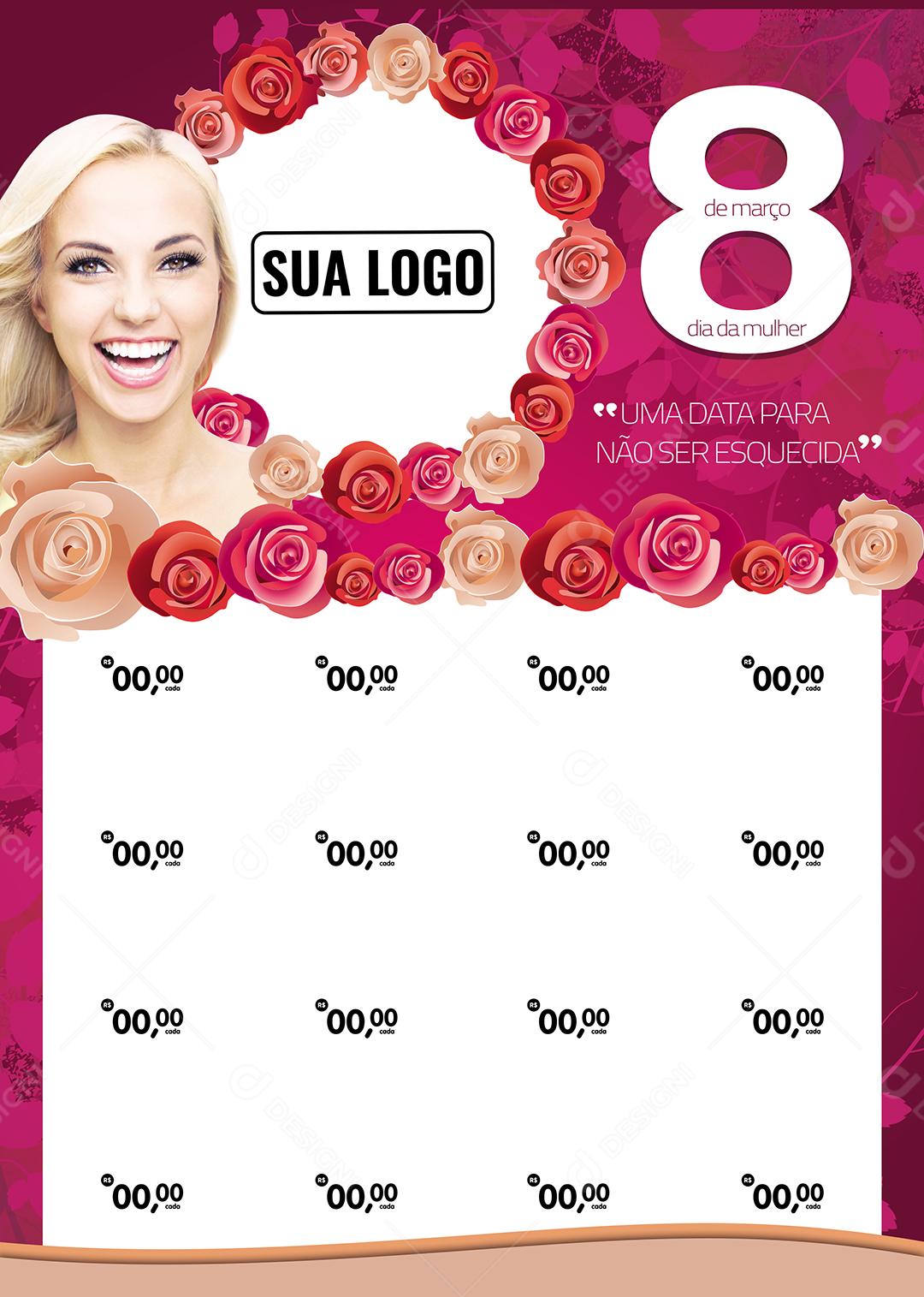 Social Media Insert A date not to be forgotten Women's Day Editable PSD