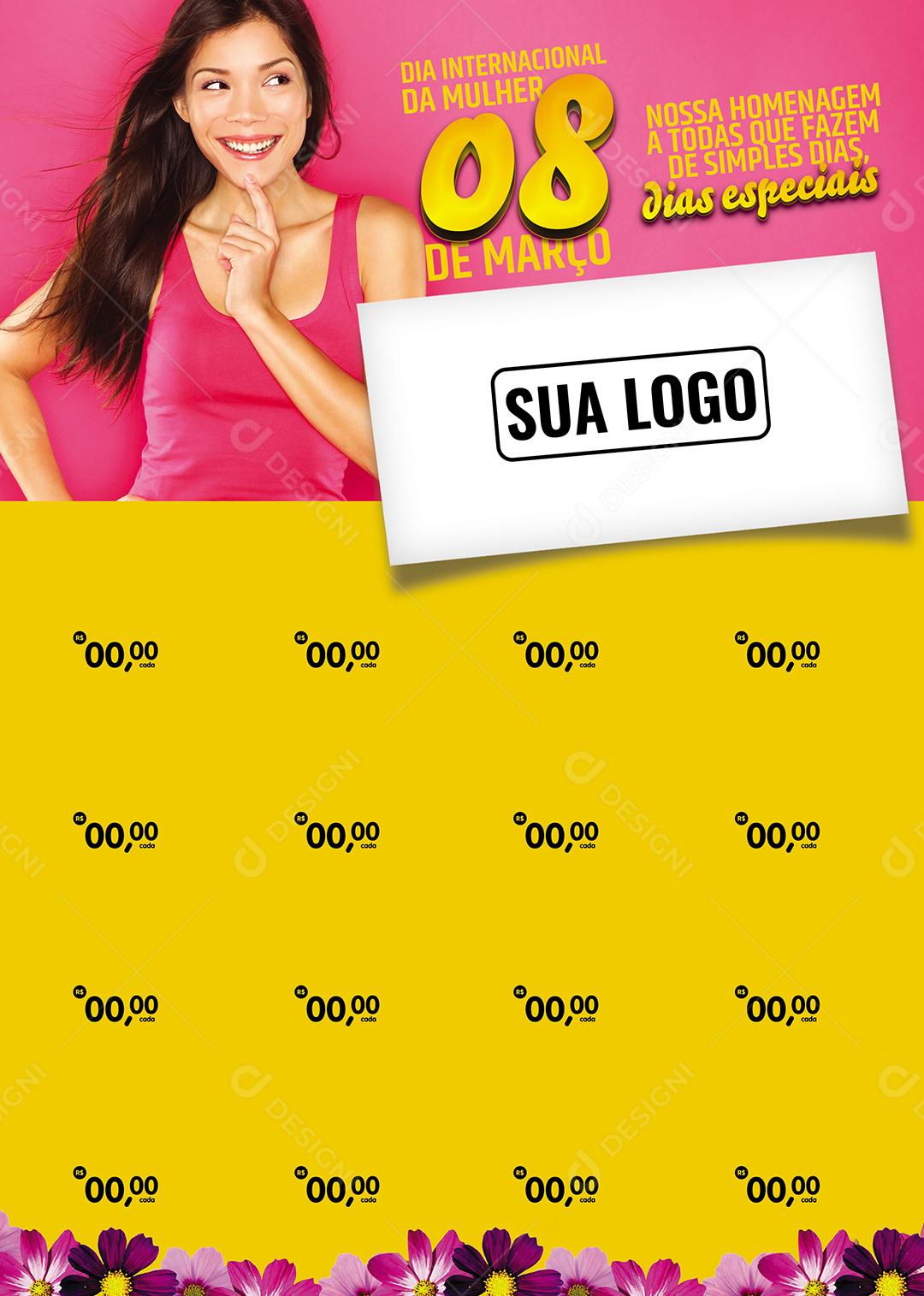 Social Media Encarte Nossa Homenagem A Você Dia Da Mulher PSD Editável