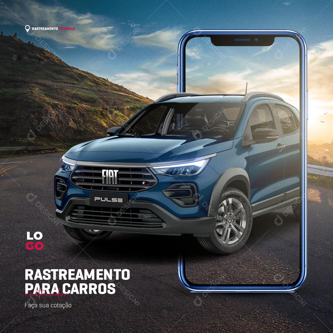 Post Rastreamento Para Carros Social Media PSD Editável