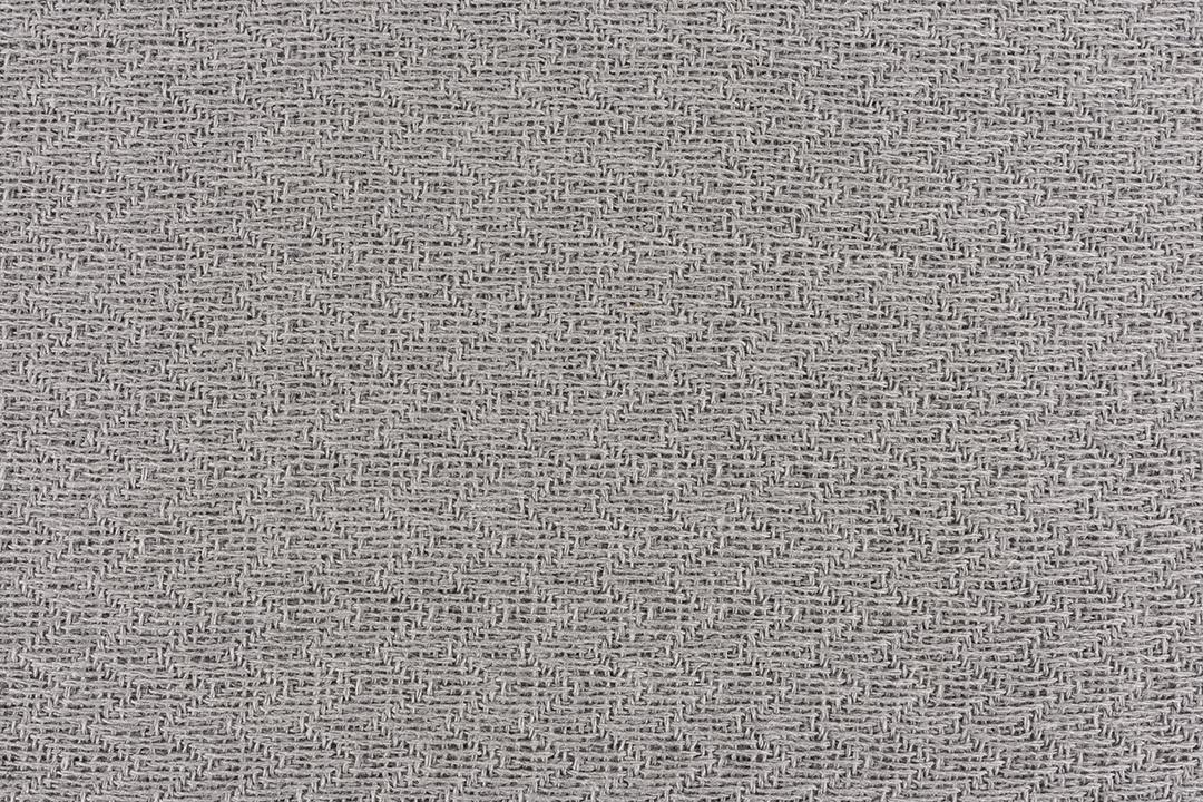 Closeup de têxteis cinza claro. Cenário de detalhes de tecido.