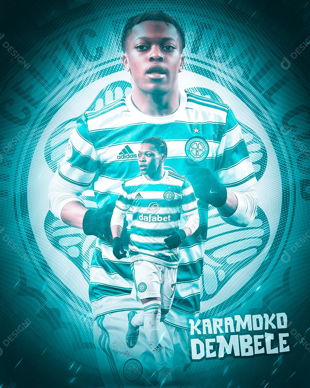 Futebol KaraMoko De Mbale Jogador De Futebol Social Media PSD Editável