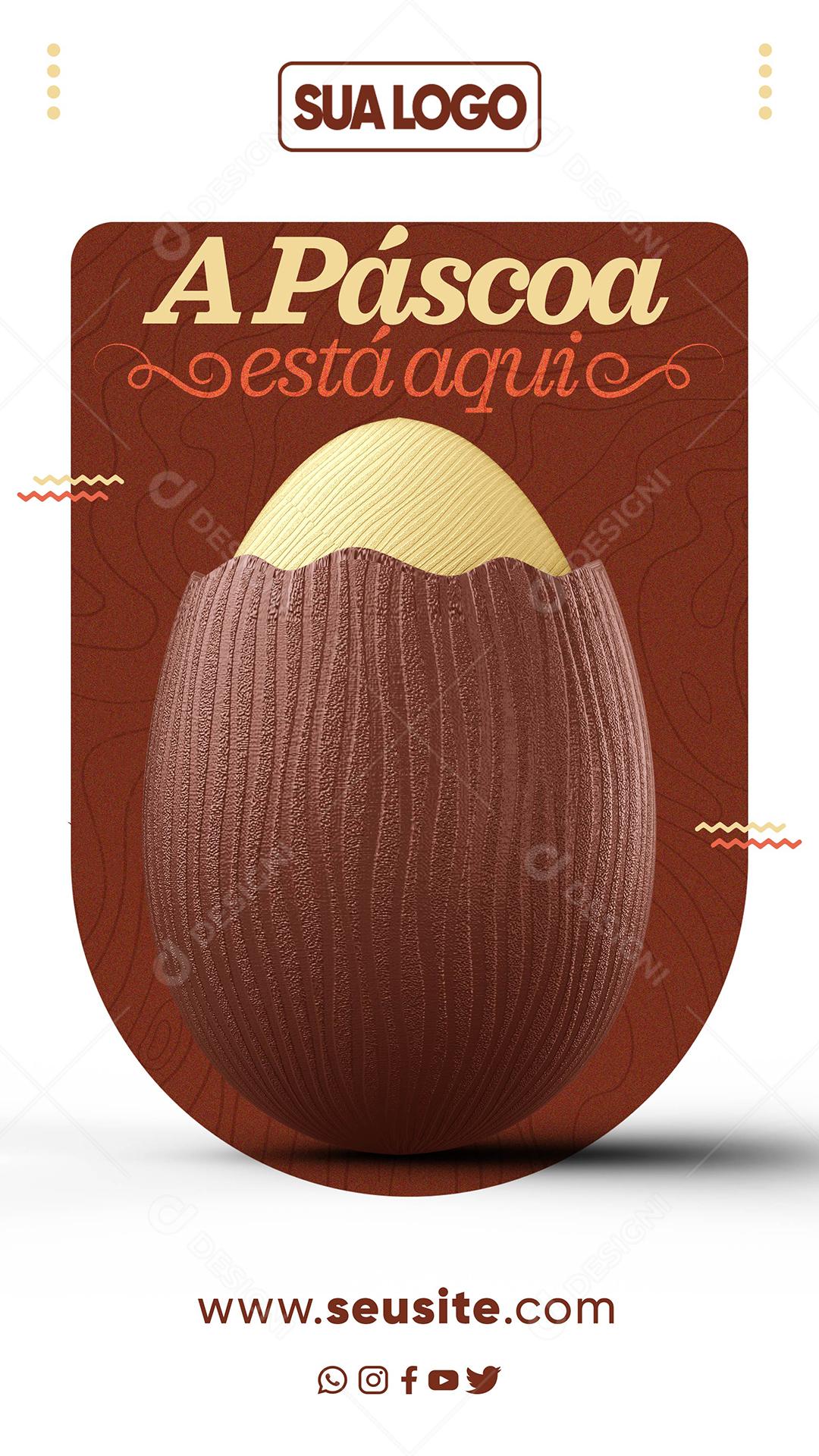 Social Media A Páscoa Está Aqui PSD Editável