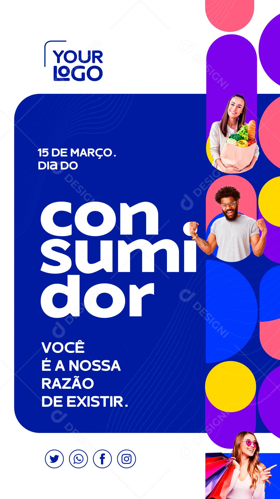 Dia Do Consumidor Você é A Nossa Razão De Existir Social Media PSD Editável