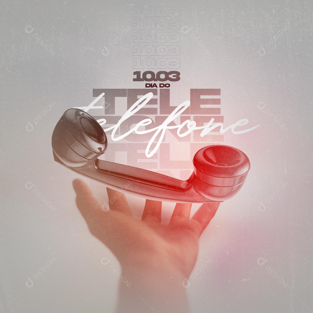 10 De Março Dia Do Telefone Social Media PSD Editável