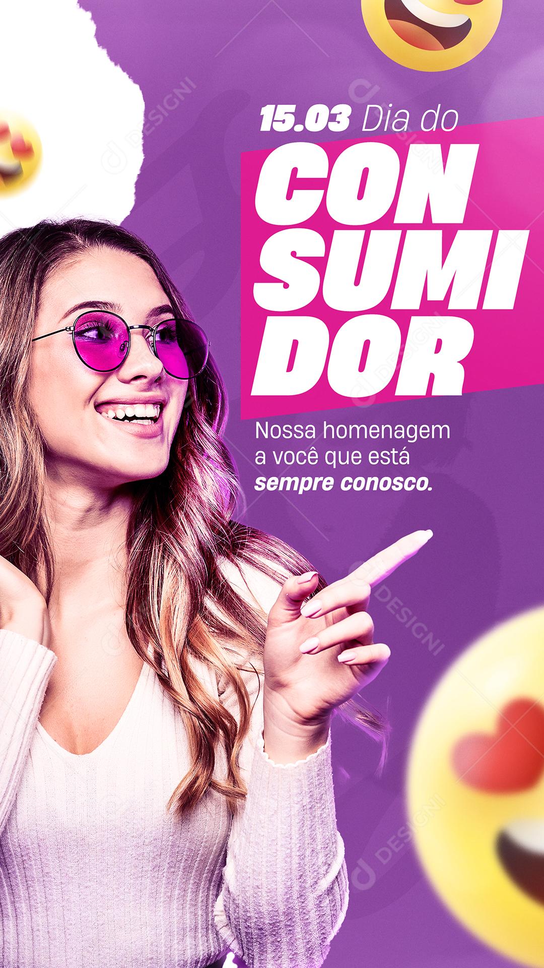 Nossa Homenagem A Você Dia Do Consumido Social Media PSD Editável