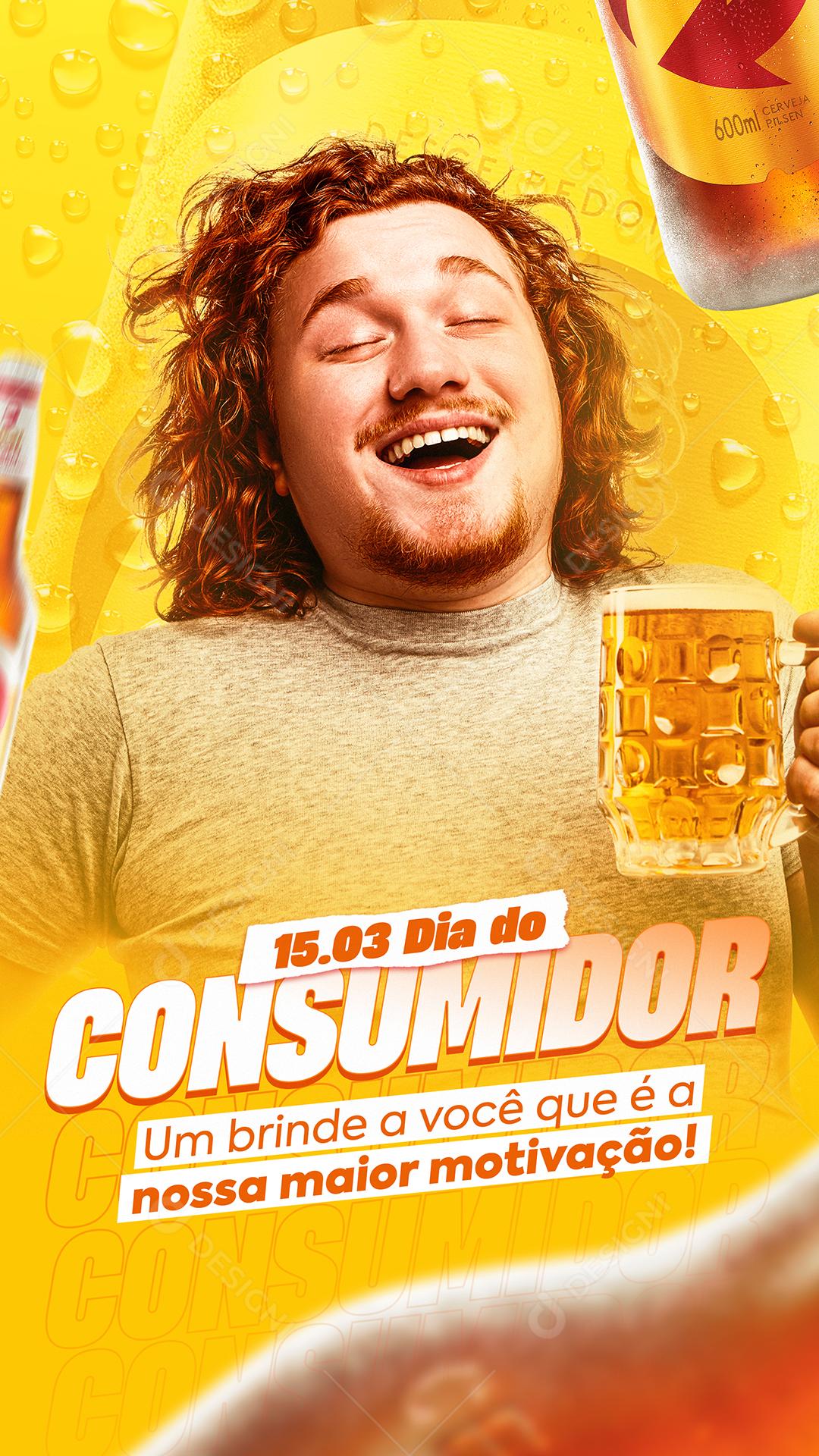 Um Brinde A Você Que é Nossa Maior Motivação Dia Do Consumidor Social Media PSD Editável