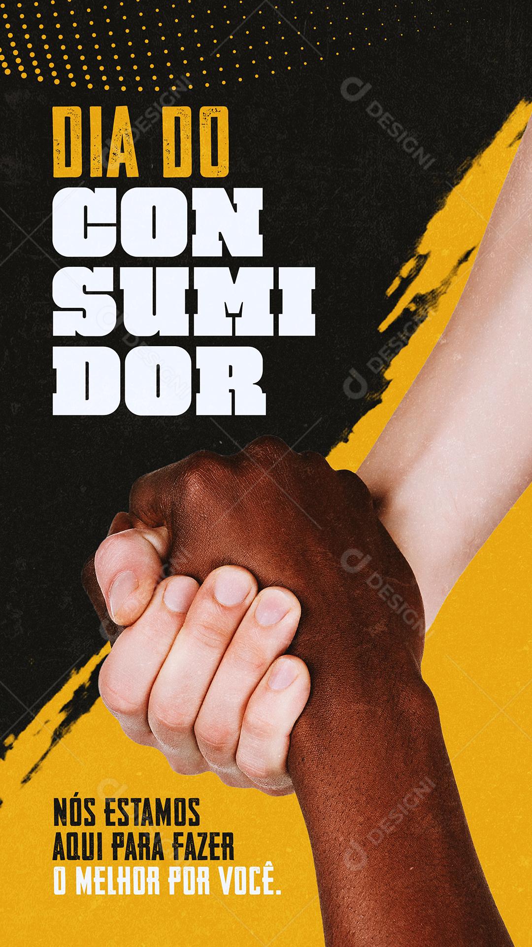 Nós Estamos Aqui Para Fazer O Melhor Dia Do Consumidor Social Media PSD Editável