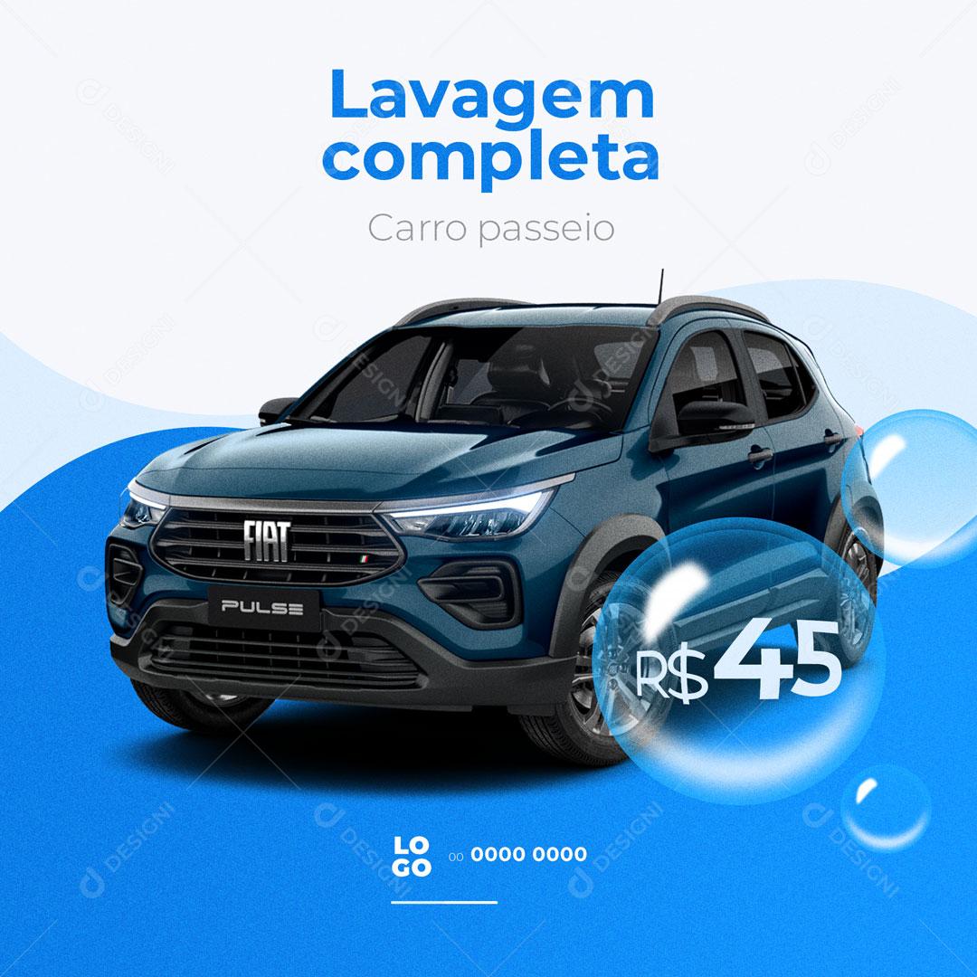 Post Lava Jato Lavagem Completa Social Media PSD Editável
