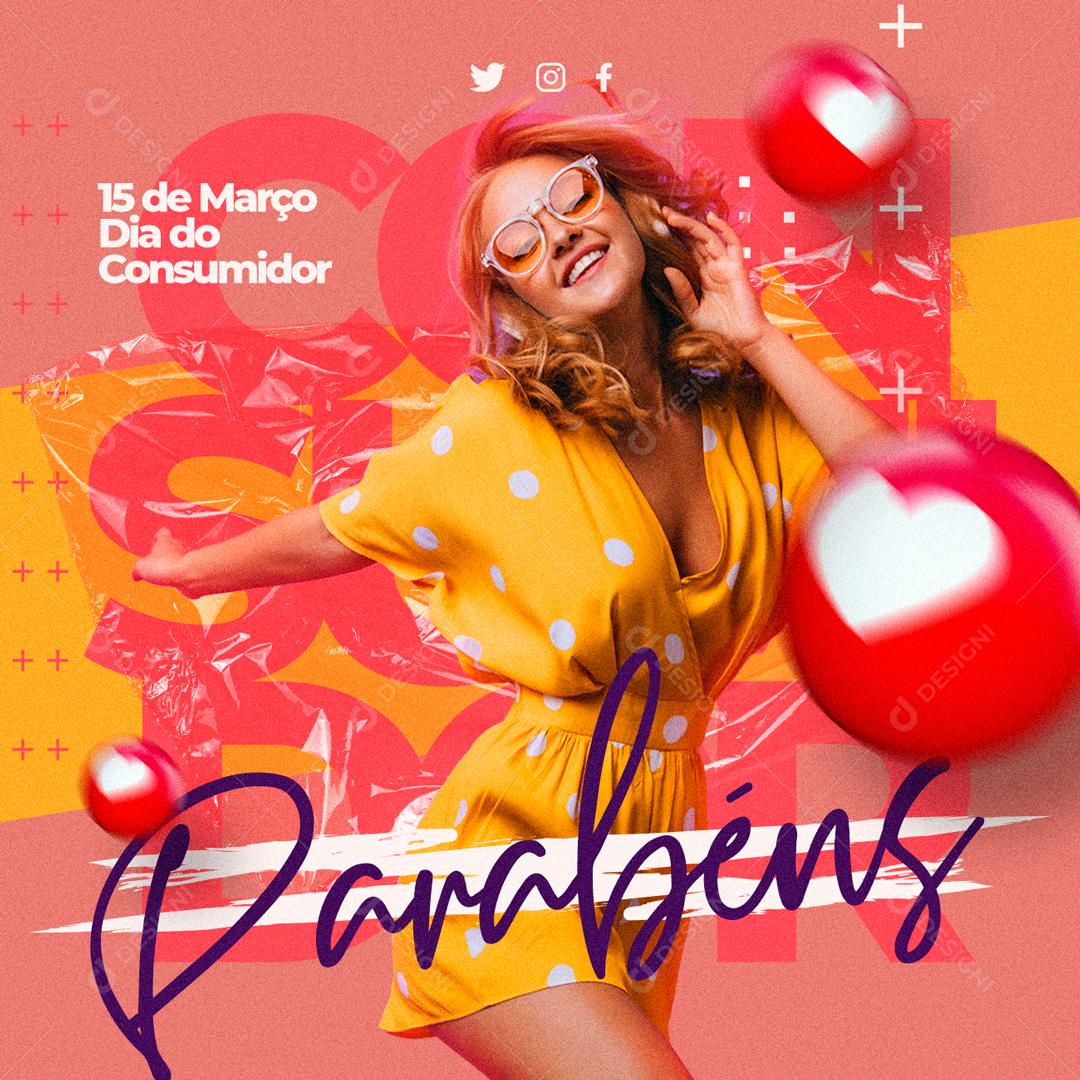 Social Media 15 de Março Dia Do Consumidor PSD Editável