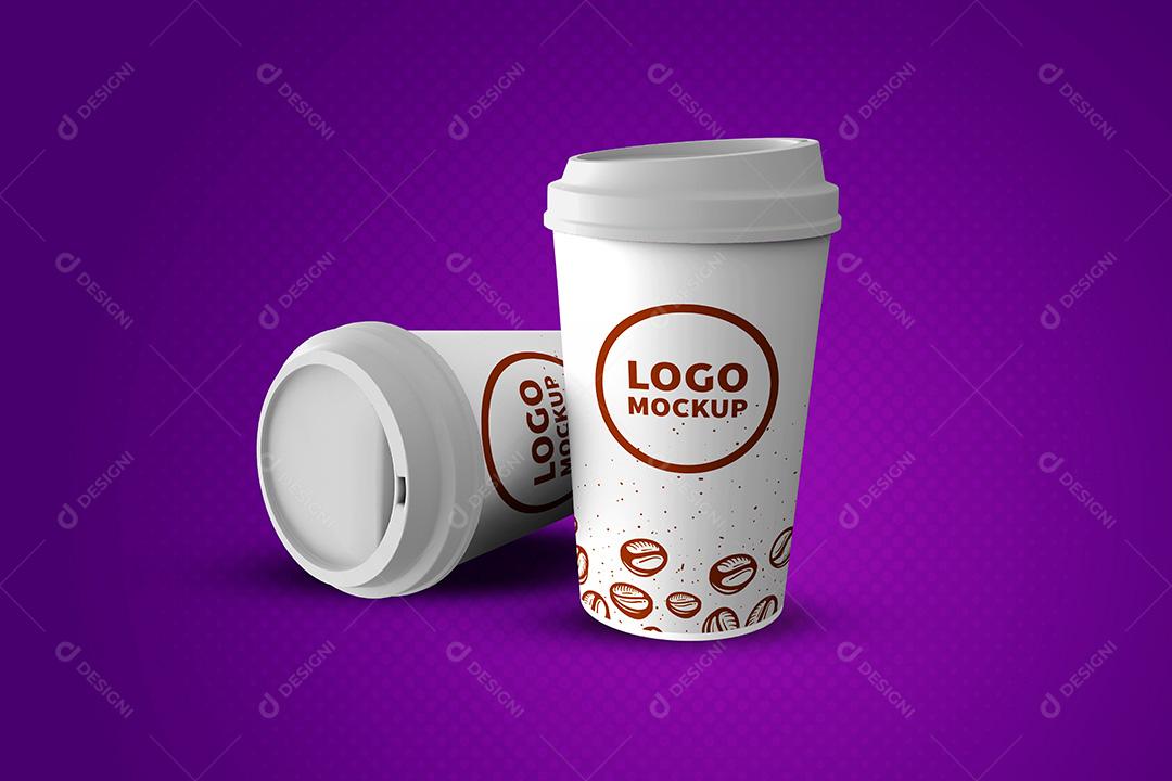 Mockup Logo Gravado No Copo Para Composição PSD