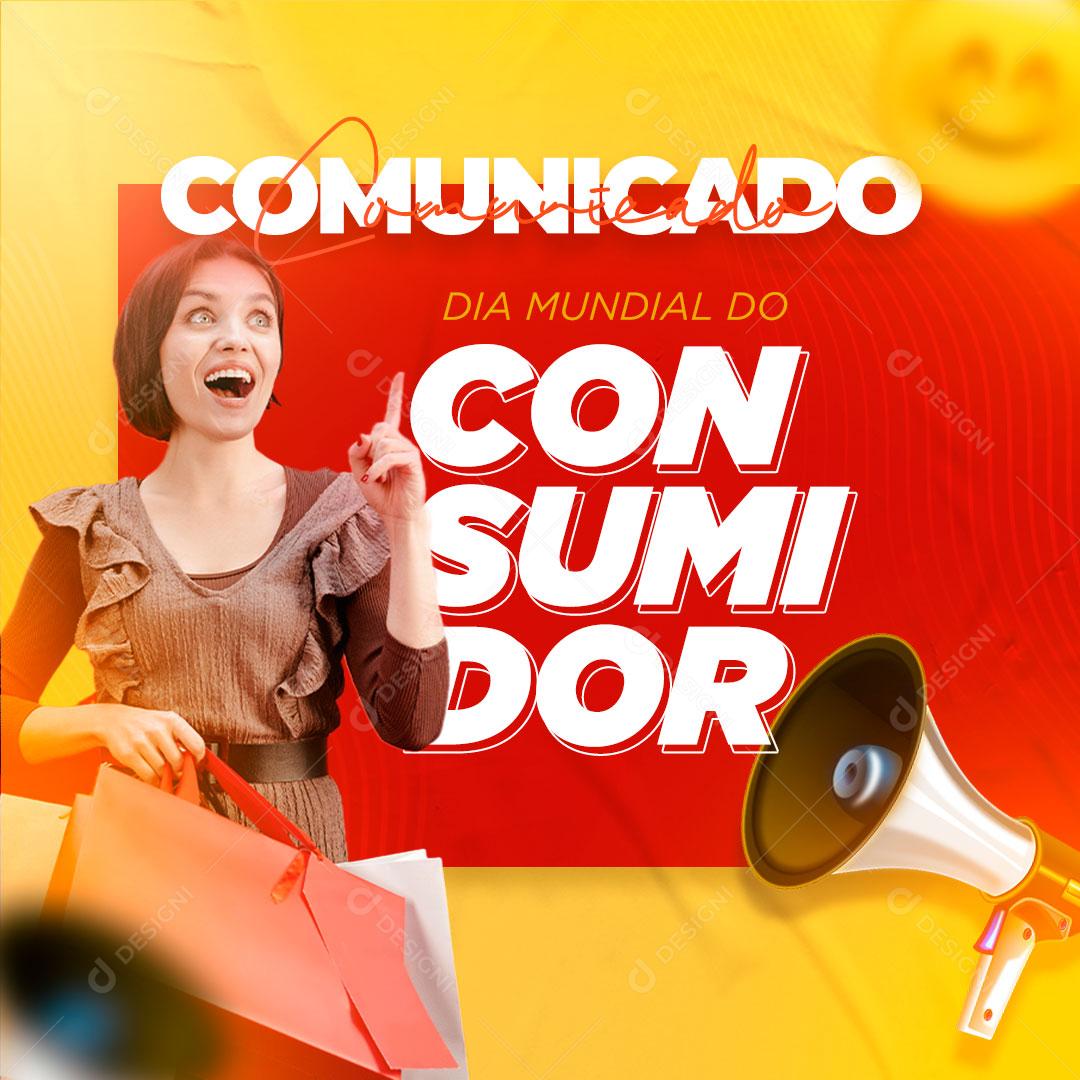 Social Media Dia Do Consumidor 15 De Março Comunicado PSD Editável
