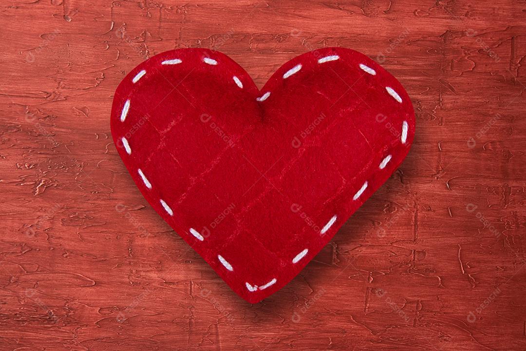 Vista superior do conceito de dia dos namorados