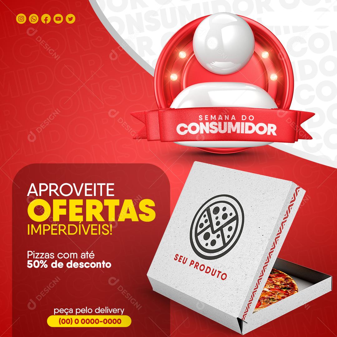Dia Do Consumidor Ofertas Exclusivas Social Media PSD Editável
