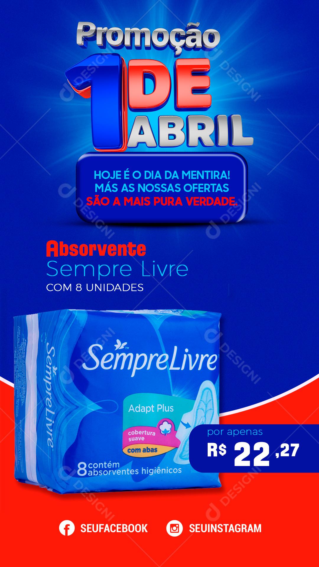 Promoção 1 De Abril Cimegripe Social Media PSD Editável