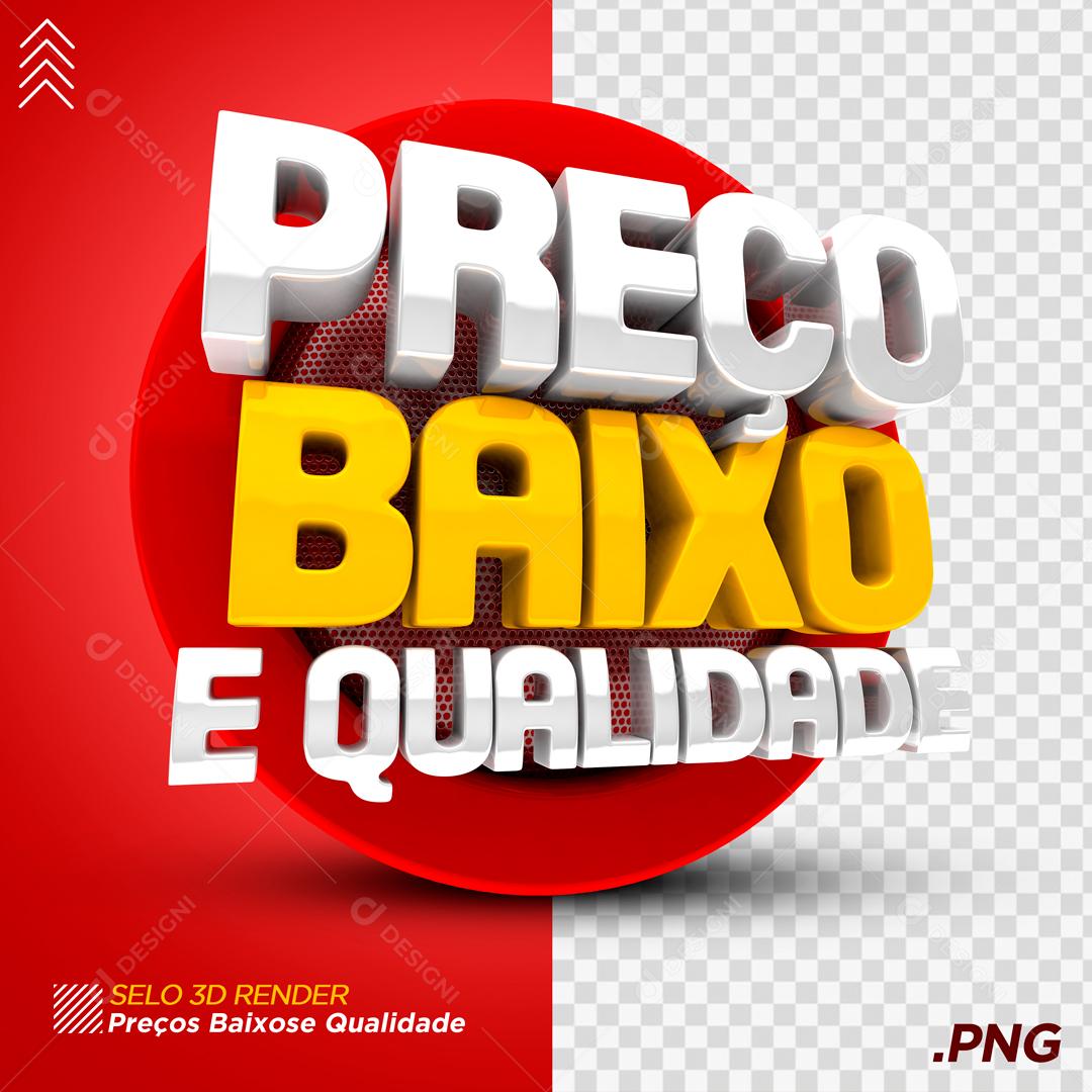 Selo 3D Para Composição Preço Baixo e Qualidade PSD Editável