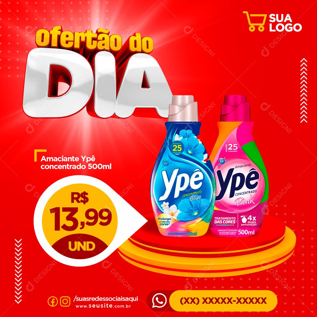 Ofertão Do Dia Produtos De Limpeza Social Media PSD Editável