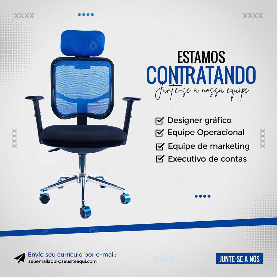 Estamos Contratando Junte-se a nossa equipe Agência Social Media PSD Editável