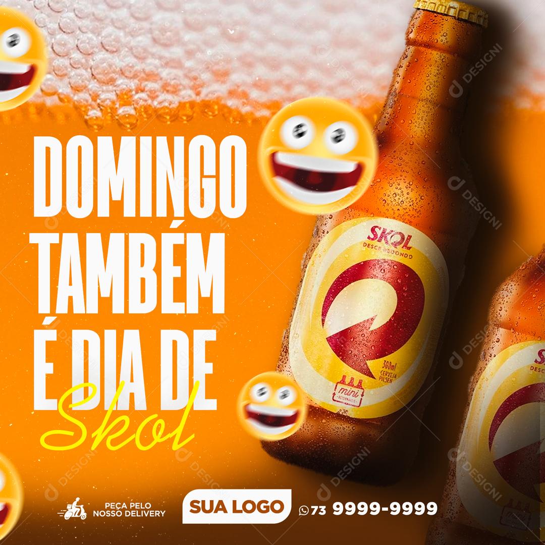 Domingo Também é Dia De Shot Social Media PSD Editável