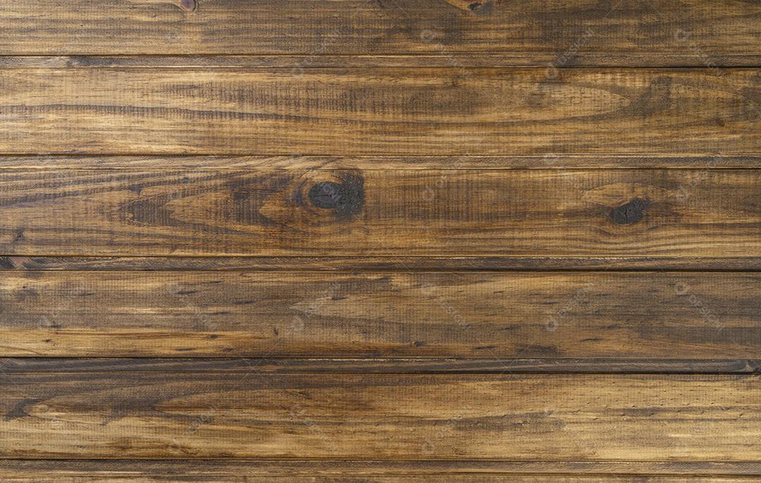 Velha mesa de madeira marrom. Fundo de madeira rústica