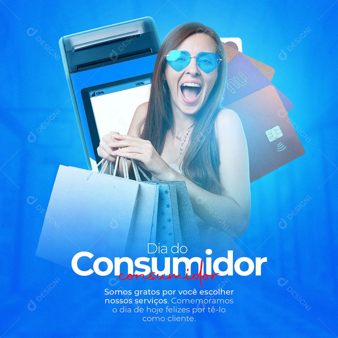 Dia Do Consumidor 15 De Março Até 50% de Desconto Social Media PSD Editável
