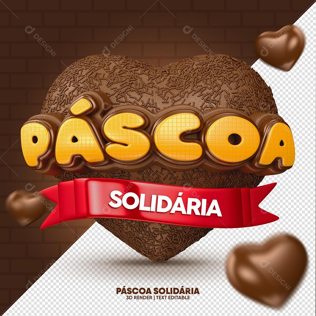 Social Media Páscoa Solidária PSD Editável