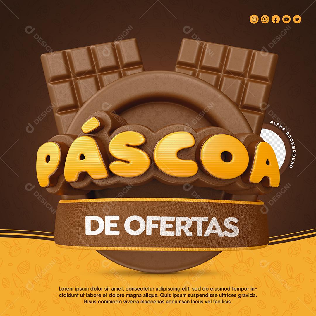 Social Media Páscoa De Ofertas PSD Editável