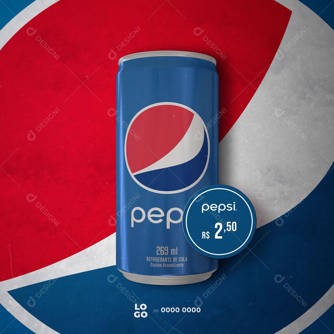 Social Media Bebidas Refrigerante Pepsi PSD Editável
