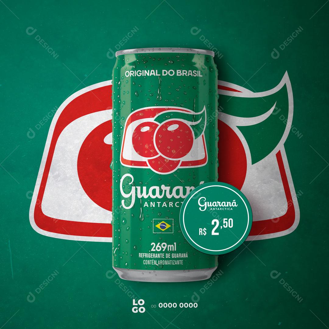 Social Media Bebidas Refrigerante Guaraná Antarctica PSD Editável