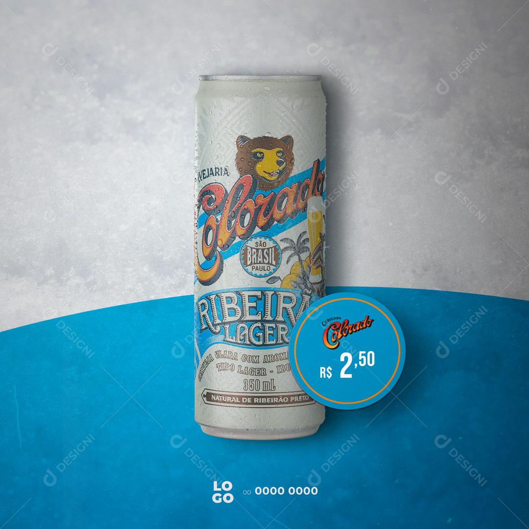 Social Media Bebidas Cerveja Colorado PSD Editável