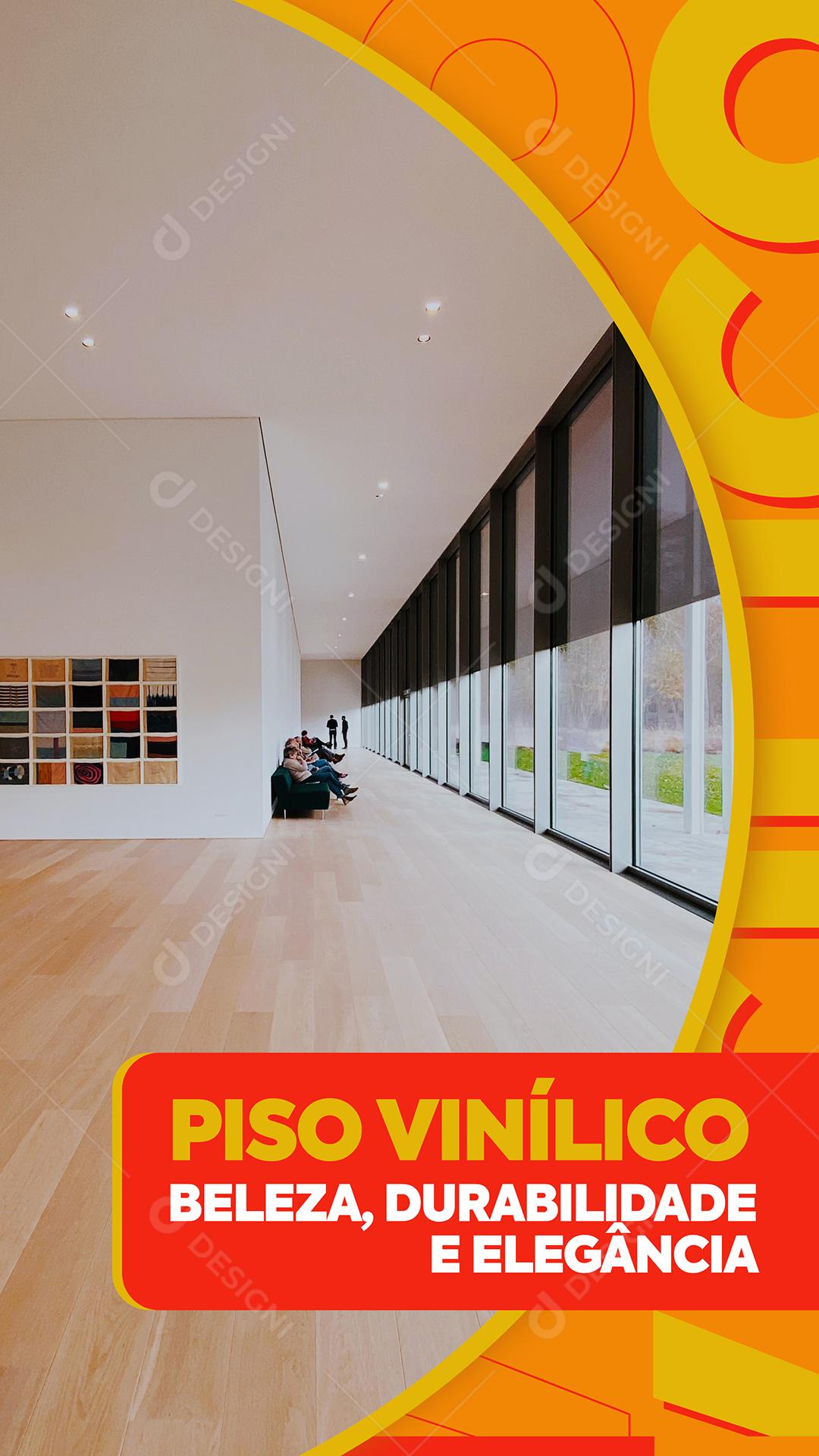 Social Media Piso Vinílico Beleza Durabilidade E Elegância Construção PSD Editável