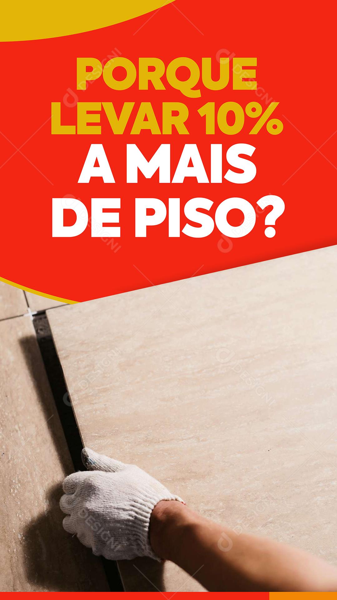 Social Media Porque Levar 10% A Mais De Piso Construção PSD Editável