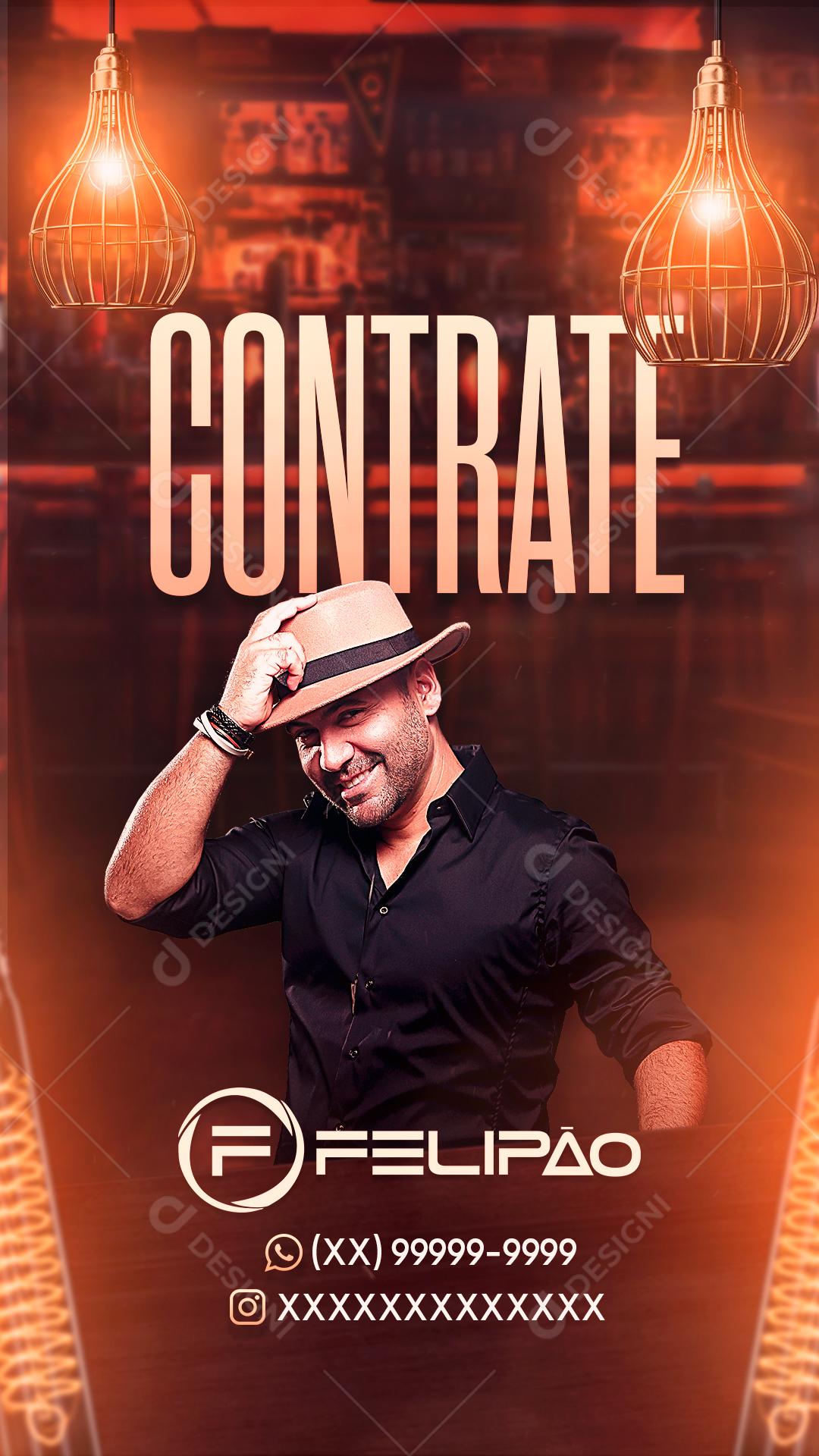 Flyers Contrate Felipão Social Media PSD Editável