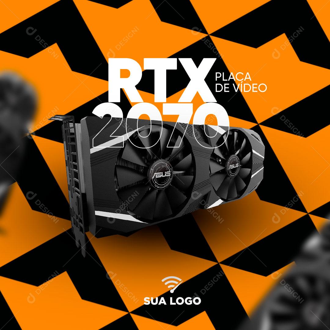Social Media Loja De Informática Placa de Vídeo RTX PSD Editável