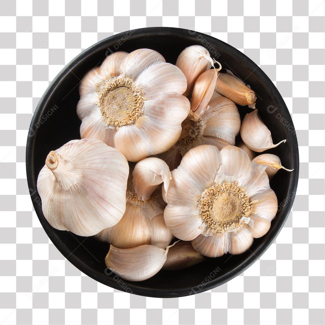 Pote Com Cabeças De Alho Com Dentes De Alho PNG Transparente