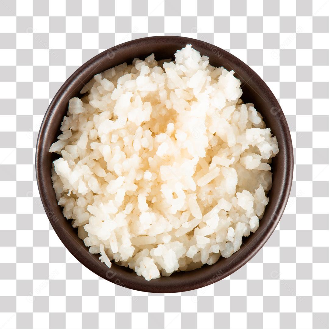 Pote Com Arroz Branco Cozido PNG Transparente