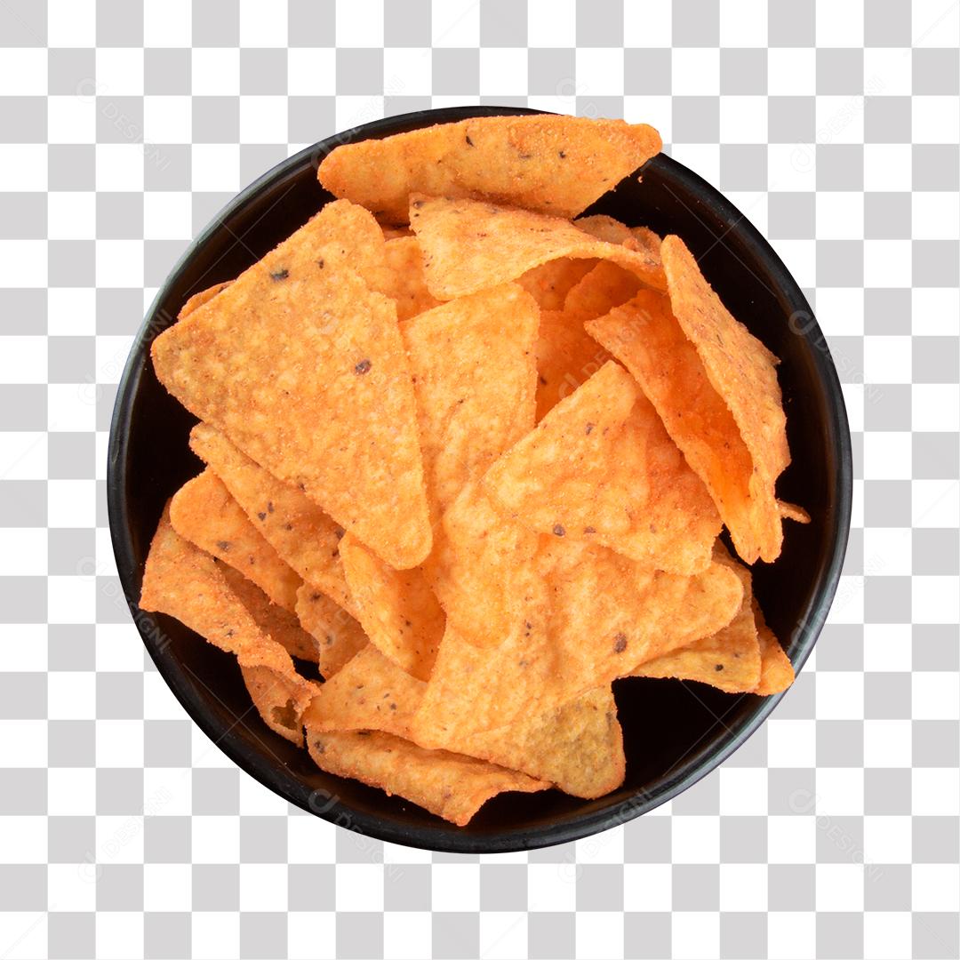 Pote Com Salgadinho Nachos De Queijo PNG Transparente