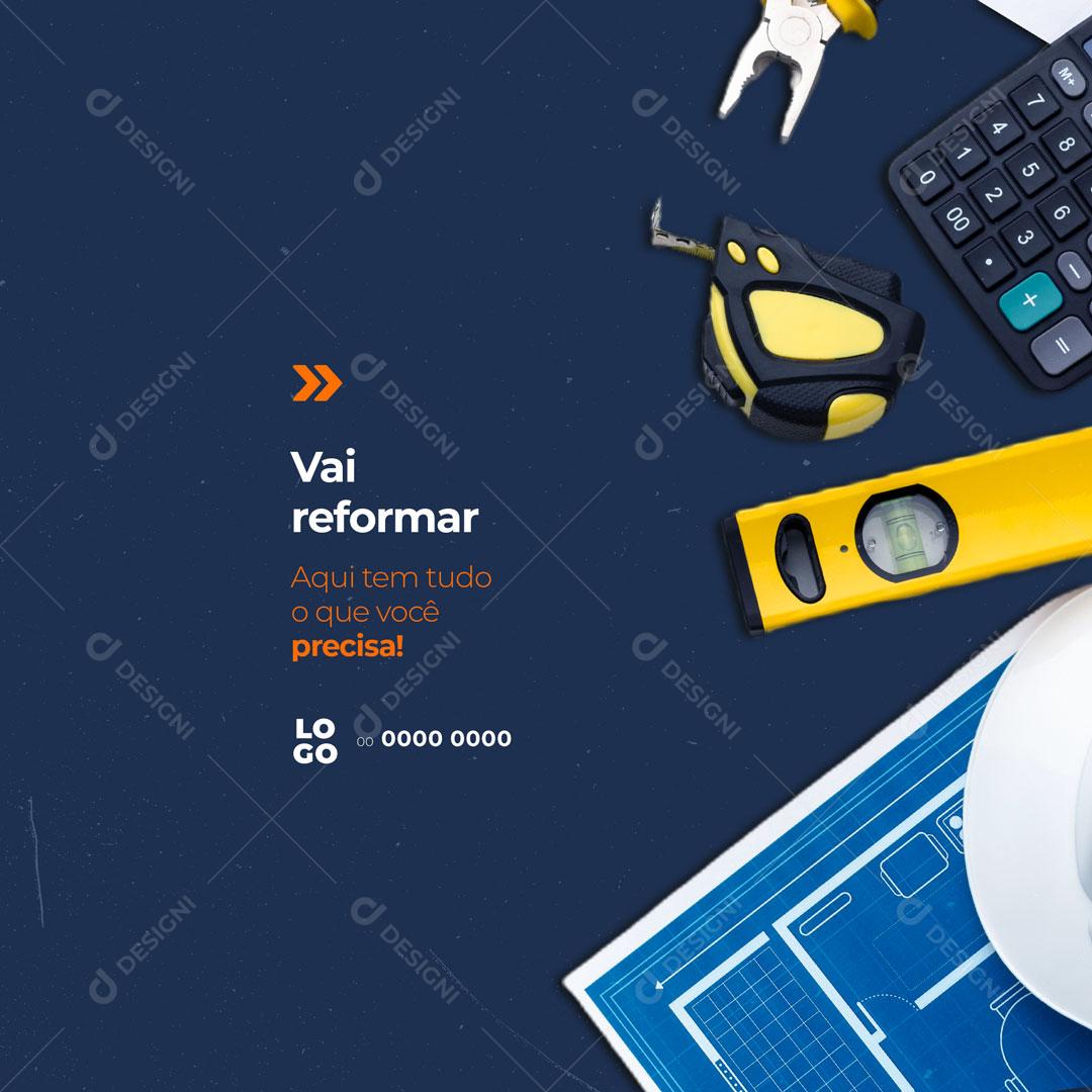 Social Media Construction Material Store Here's Everything Social Media Editable PSD