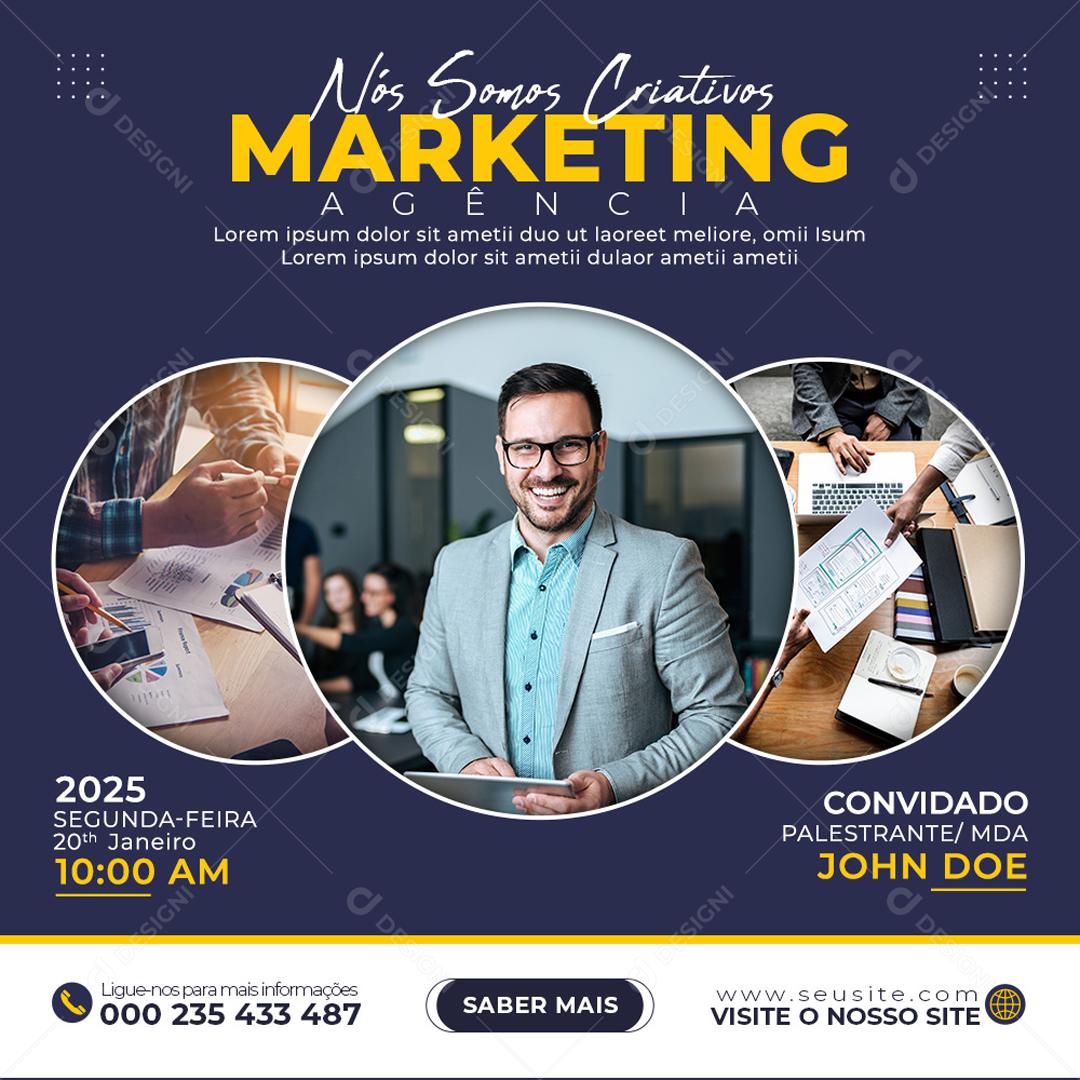 Nós Somos Criativos Marketing Social Media PSD Editável