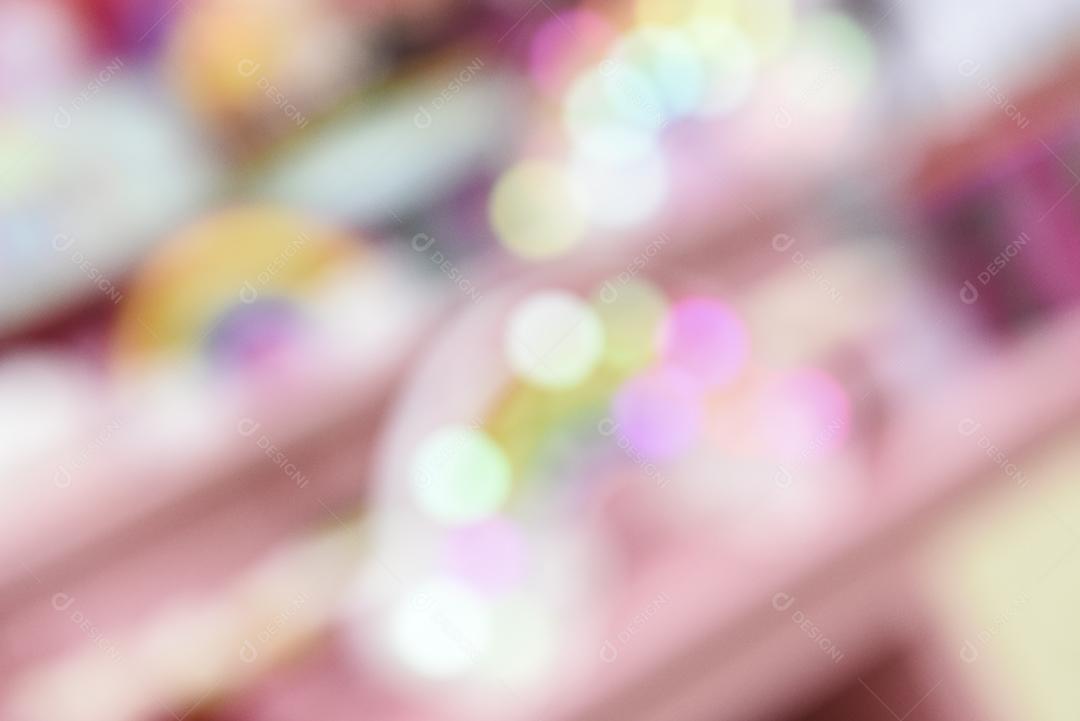 Fundo de efeito de luzes coloridas e desfocadas