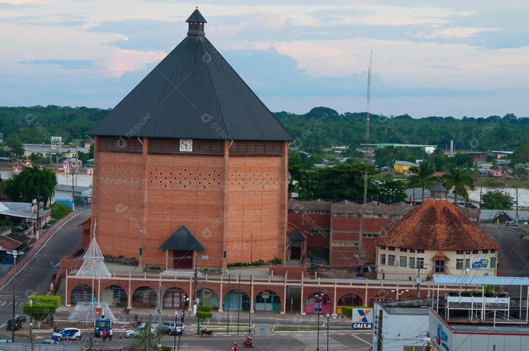 Atração turística, prédio com arquitetura Alemã. Paisagem.