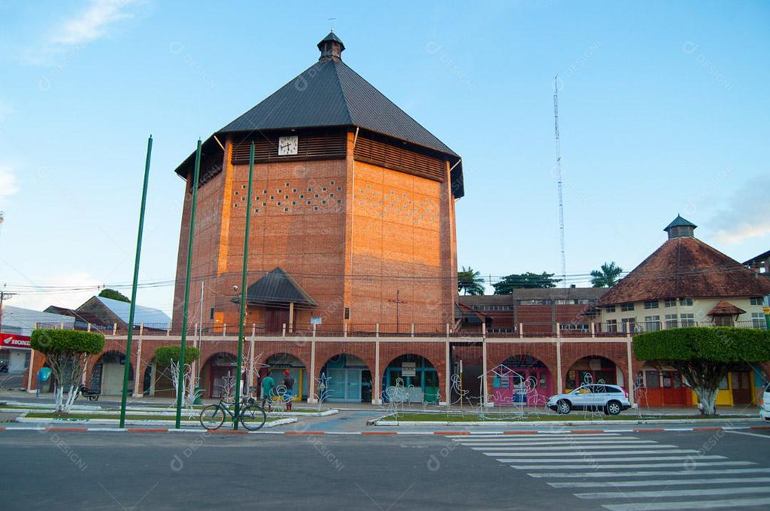 Atração turística, prédio com arquitetura Alemã. Paisagem.