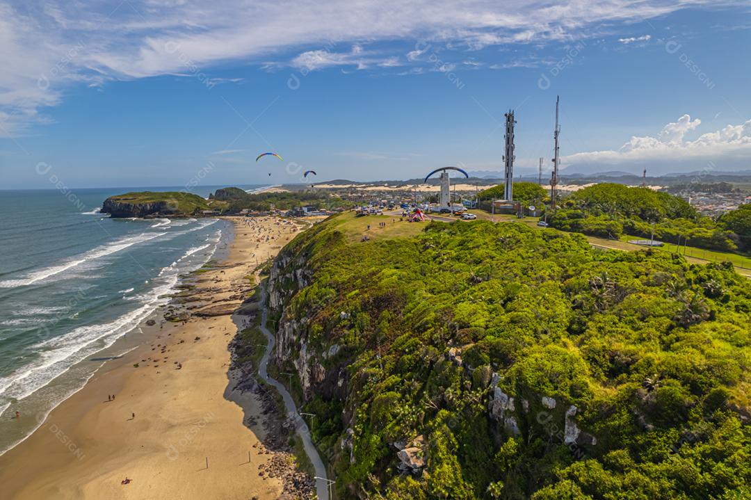 Vista aérea de Torres, Rio Grande do Sul, Brasil. Cidade litorânea no sul do Brasil.