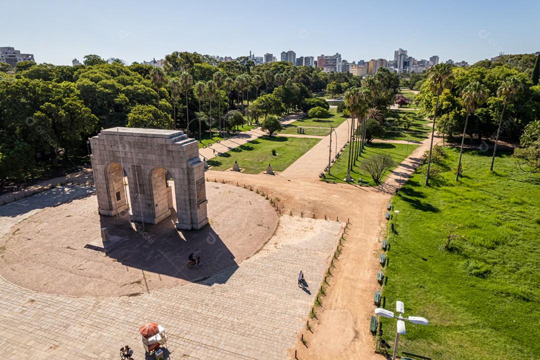 Vista aérea de Bento Gonçalves, Rio Grande do Sul, Brasil. Famosa cidade turística no sul do Brasil.
