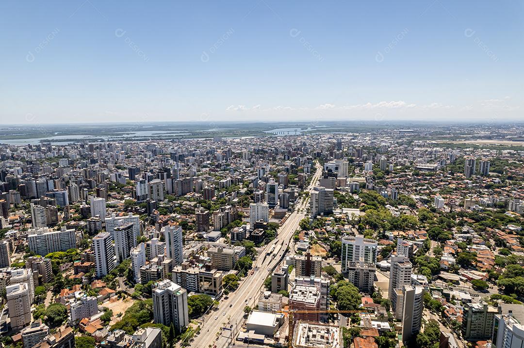 Vista aérea de Porto Alegre, RS, Brasil. foto aérea do grande