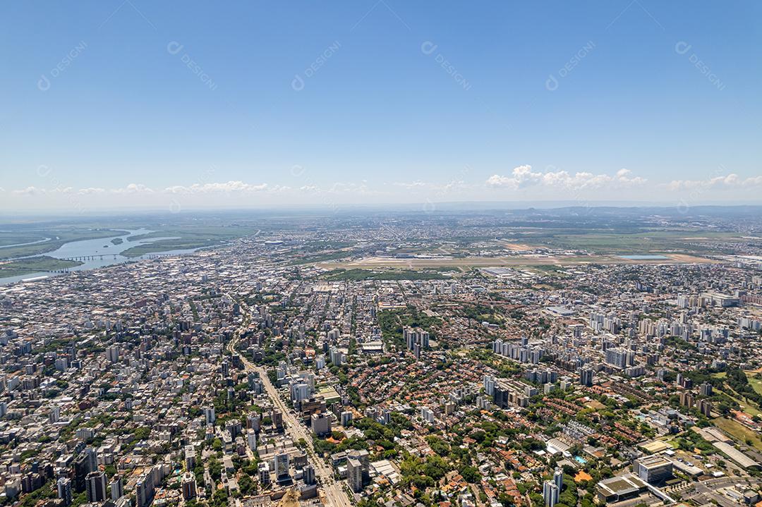 Vista aérea de Porto Alegre, RS, Brasil. foto aérea do grande