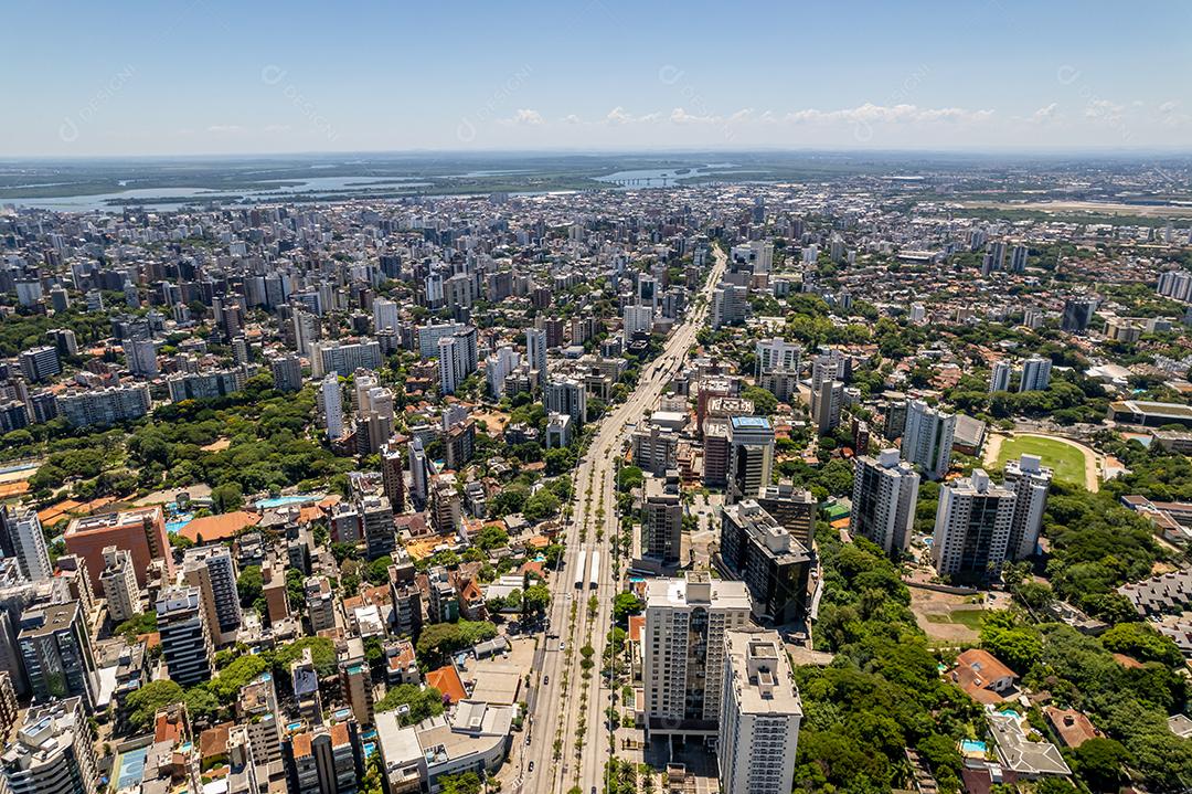 Vista aérea de Porto Alegre, RS, Brasil. foto aérea do grande